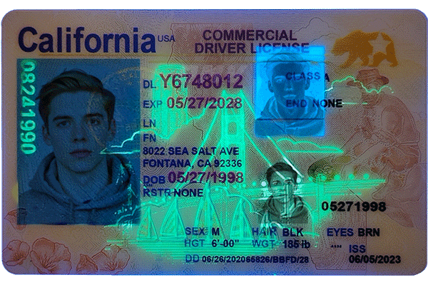 California Scannable CDL