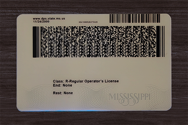 Mississippi Fake Dirvers Licence