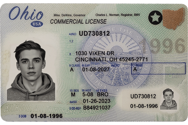 Ohio Scannable CDL