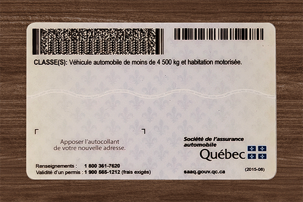 Quebec Fake Dirvers Licence