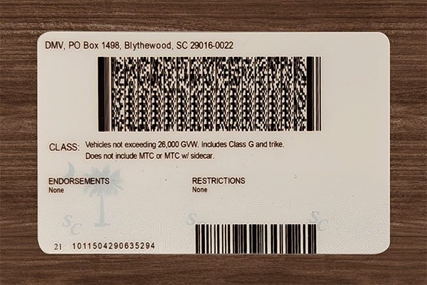 South Carolina Fake IDs