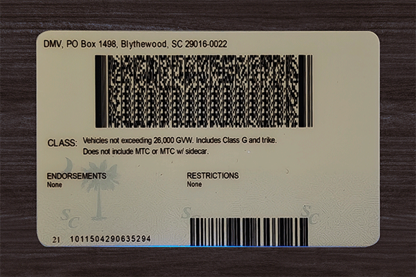 South Carolina Fake IDs