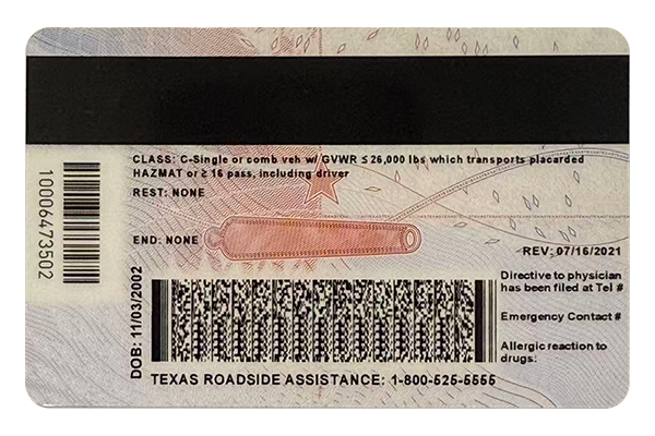 Texas Fake Dirvers Licence (2025 version)