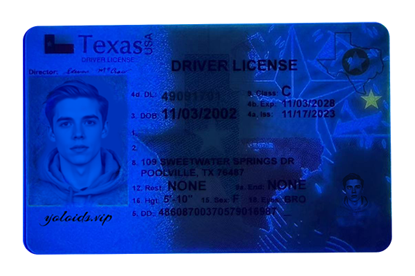 Texas Fake Dirvers Licence (2025 version)